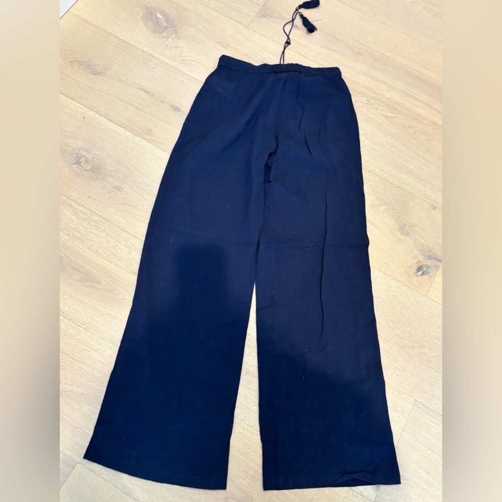 J. Crew Deep navy beachy pants - Picture 3 of 5